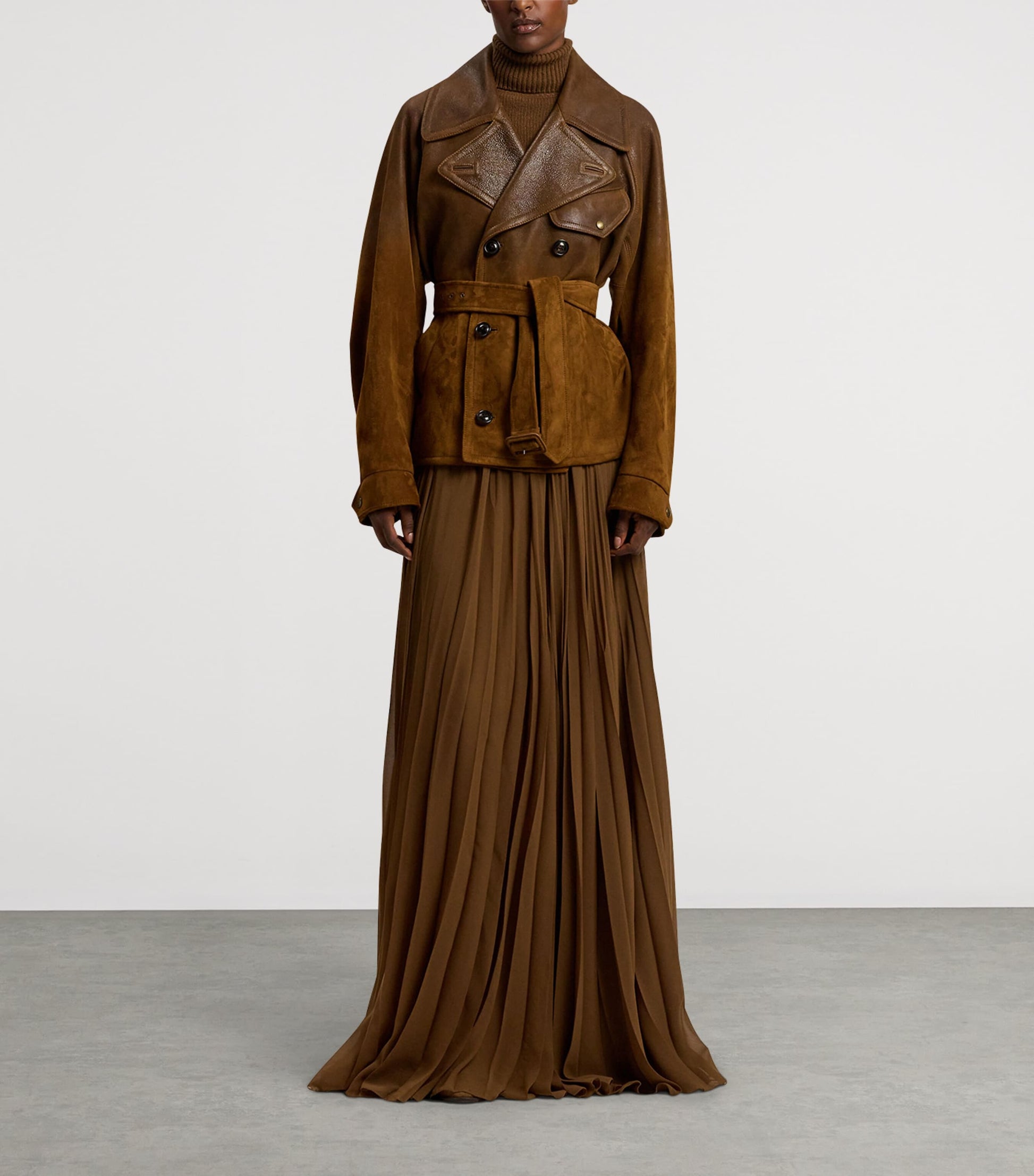 Brown Lamsbkin Eldridge Moto Jacket