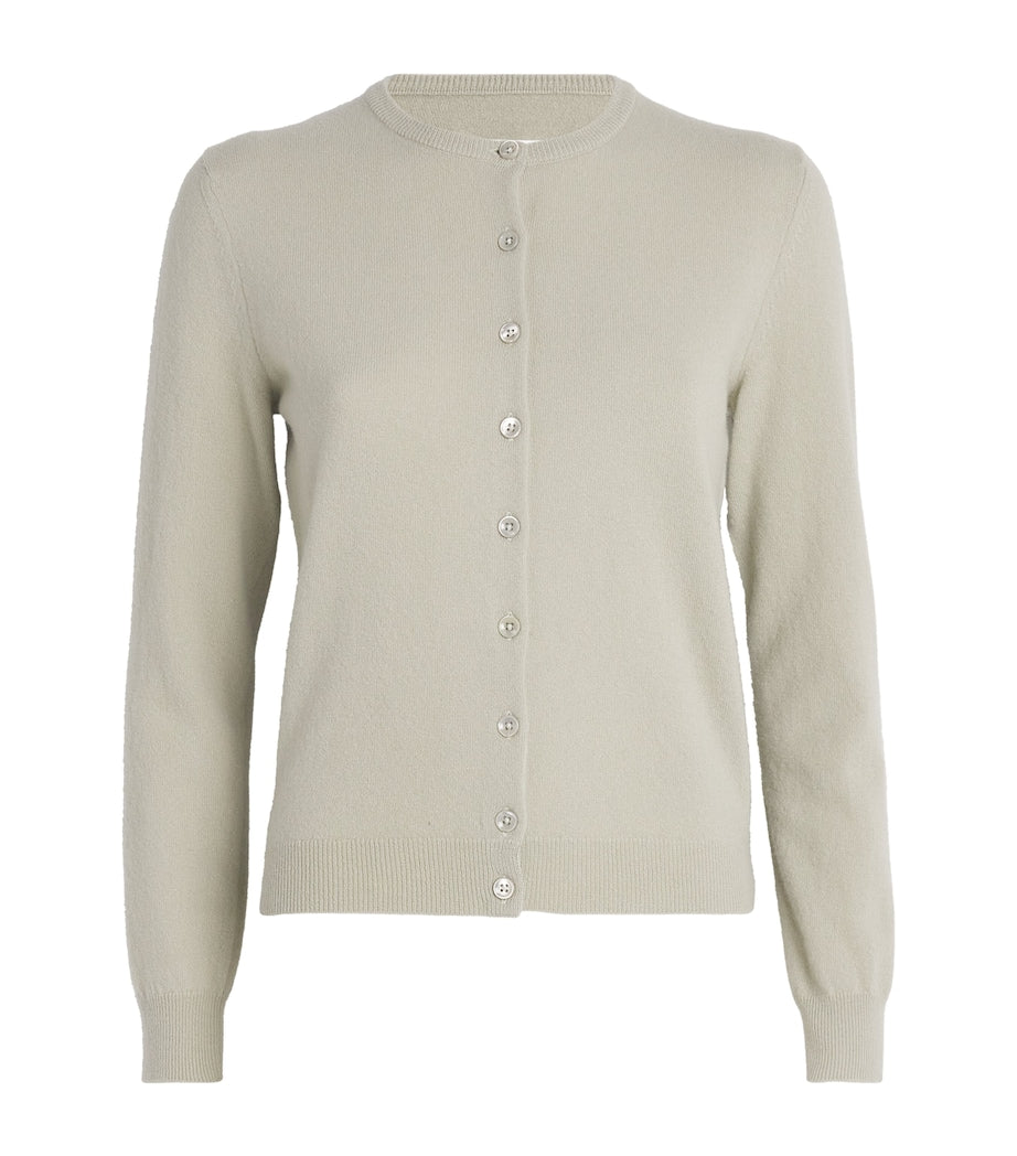 Green Virgin Wool Cardigan