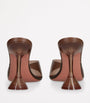 Amina Muaddi Brown Lupita Glass Mules 95