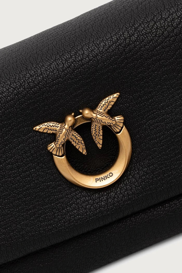 Pinko kadın deri crossbody çanta