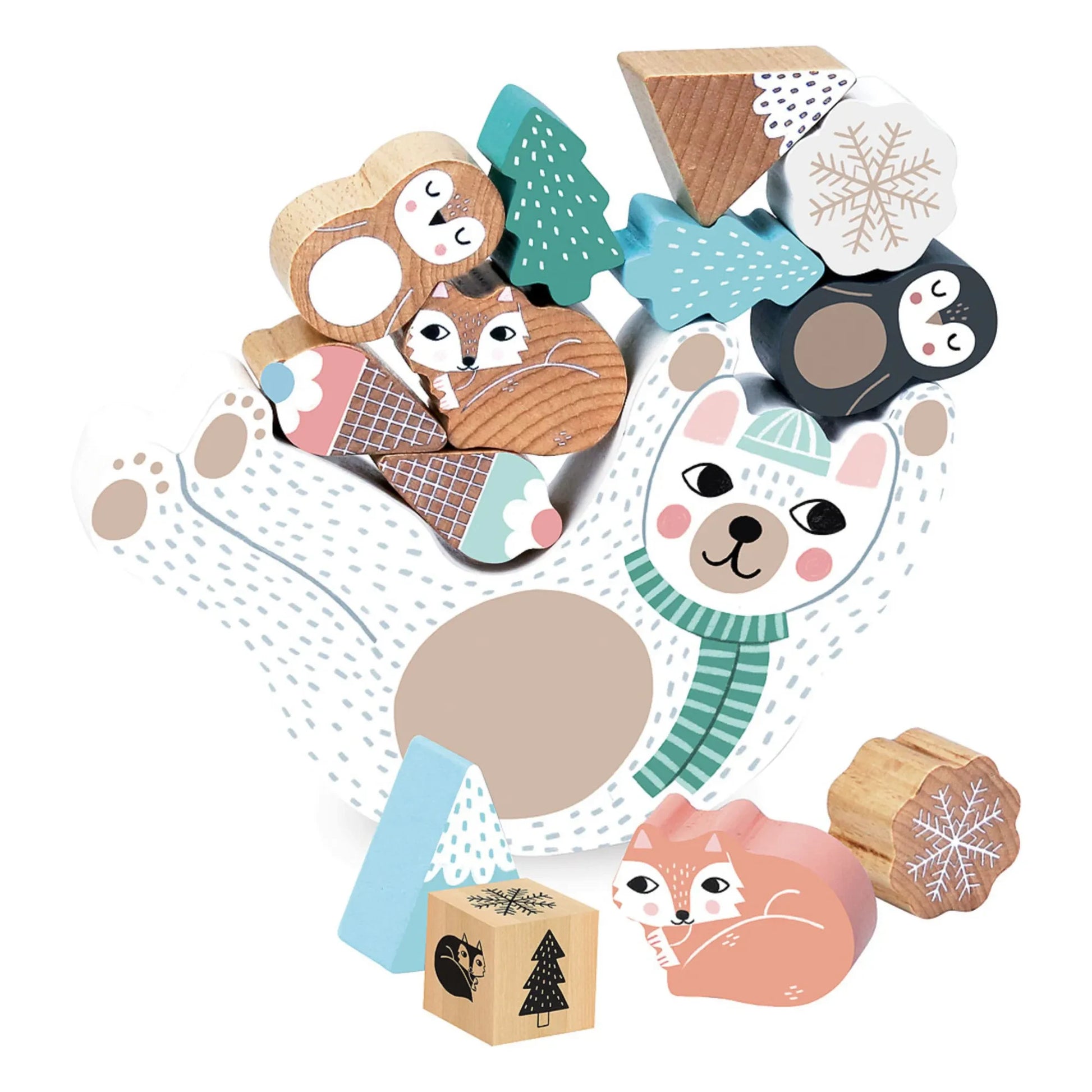 Vilac - Eddy Bear Wooden Balancing Game - Michelle Carlslund