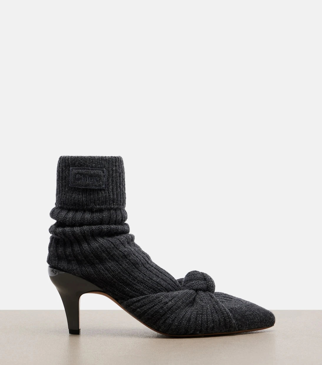 Chloé - Ribbed-knit sock boots