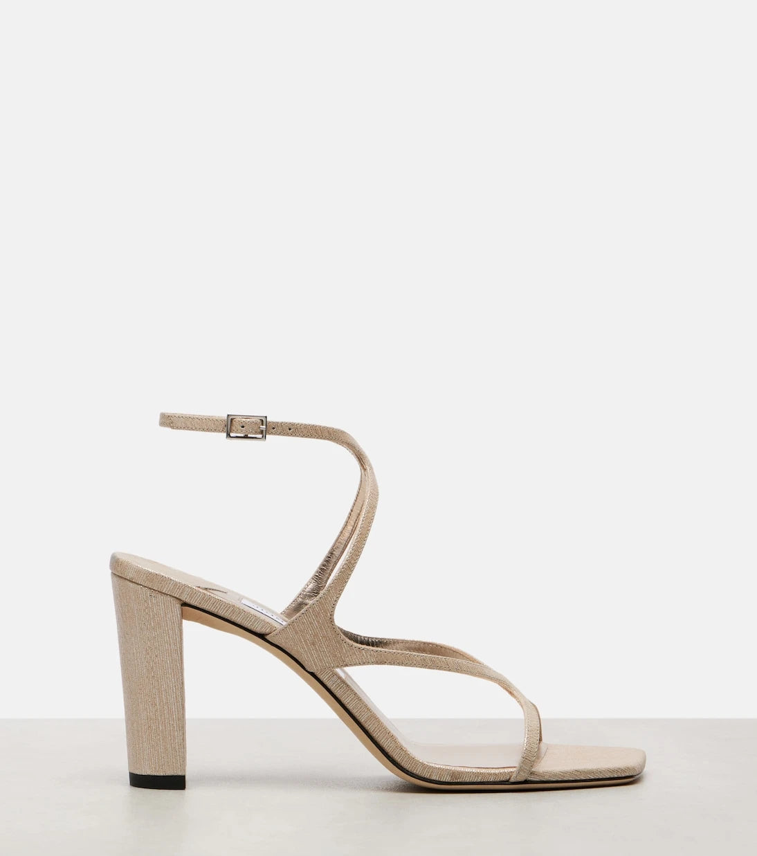 Jimmy Choo - Azie 85 metallic leather sandals