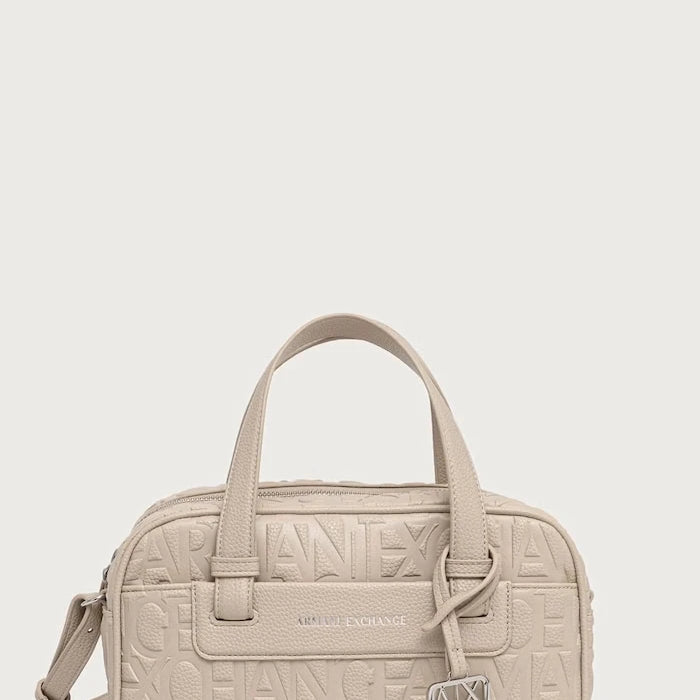 Armani Exchange kadın suni deri baguette çanta