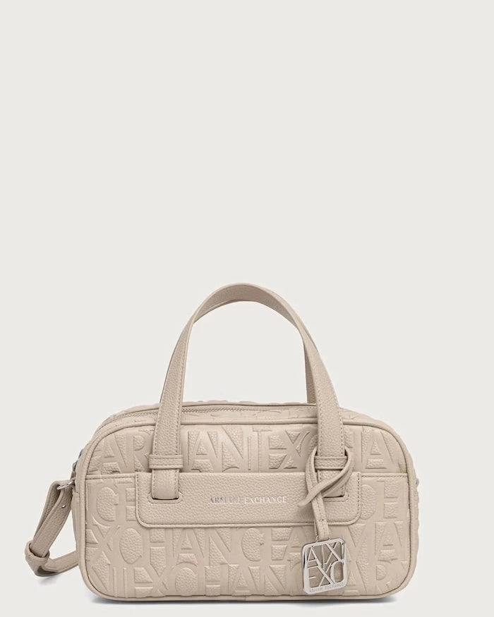 Armani Exchange kadın suni deri baguette çanta