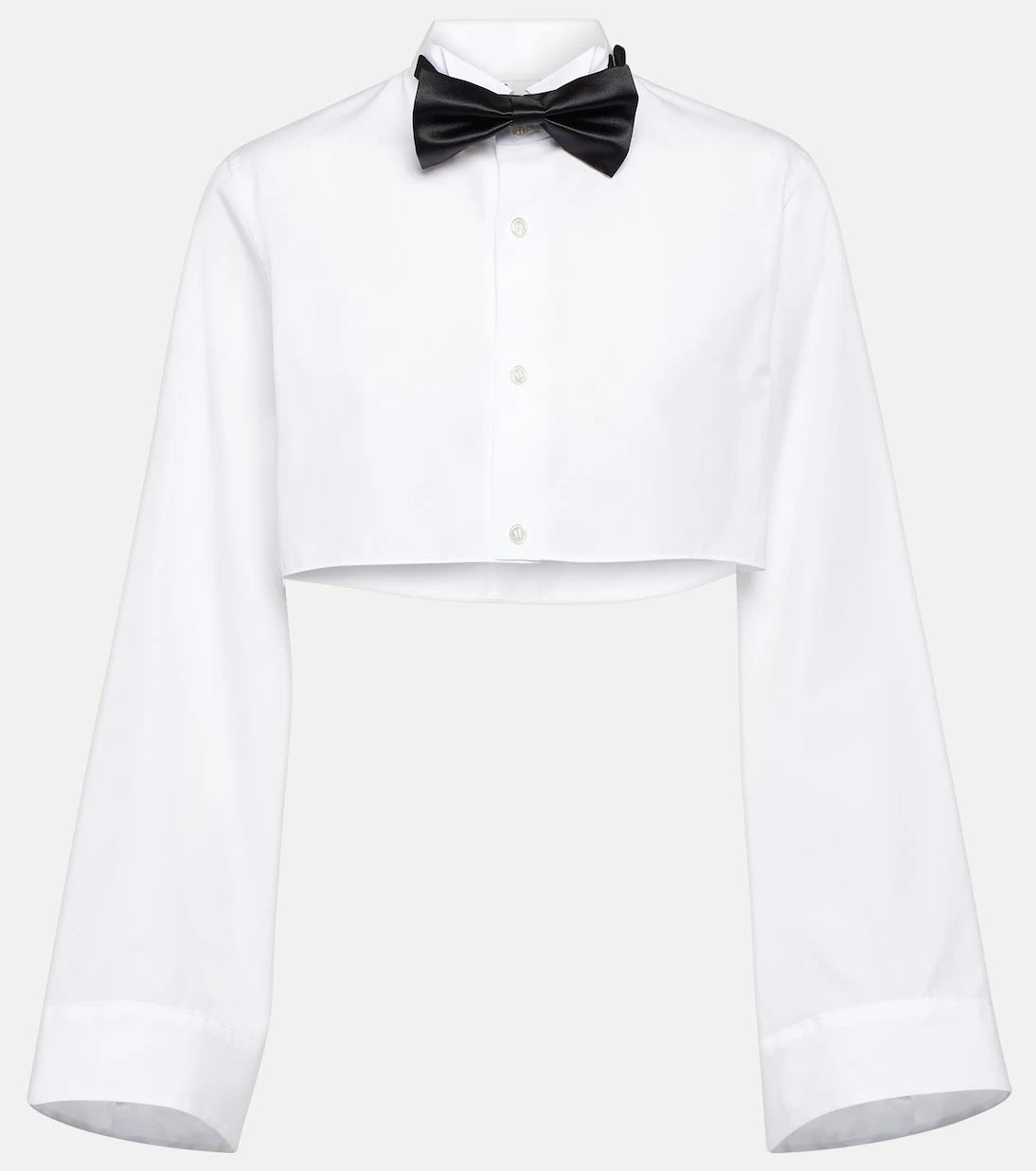 Noir Kei Ninomiya - Cropped cotton shirt