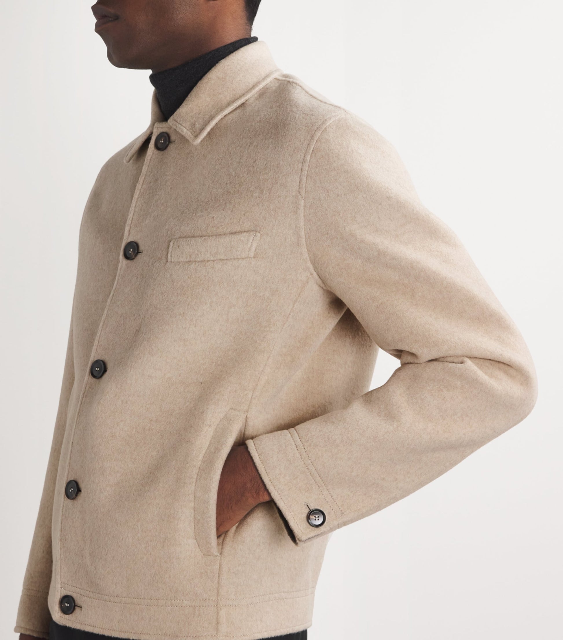 Brioni Nude Cashmere Work Jacket