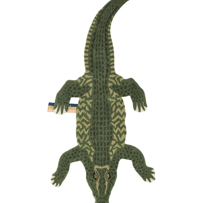 Вълнен килим Doing Goods Coolio Crocodile 202 x 89 cm