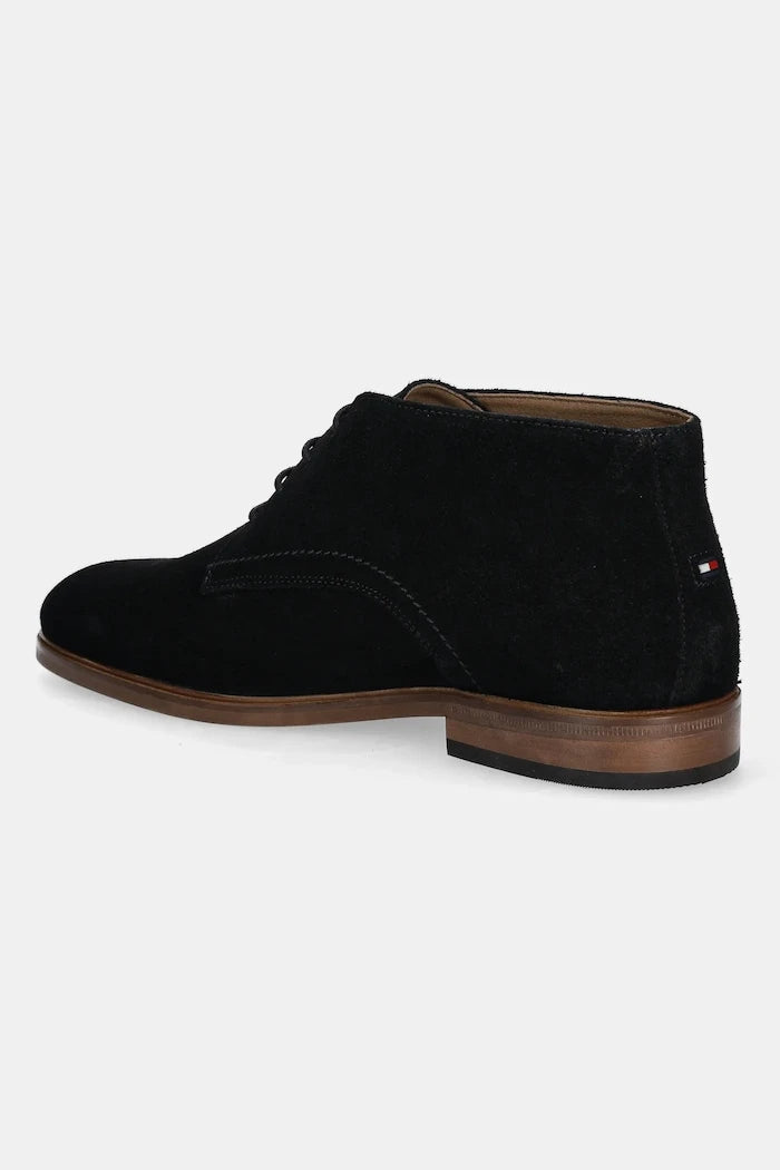 Велурени боти Tommy Hilfiger HILFIGER DRESS SUEDE BOOT