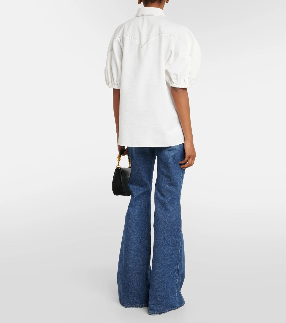 Chloé - Puff-sleeve cotton blouse