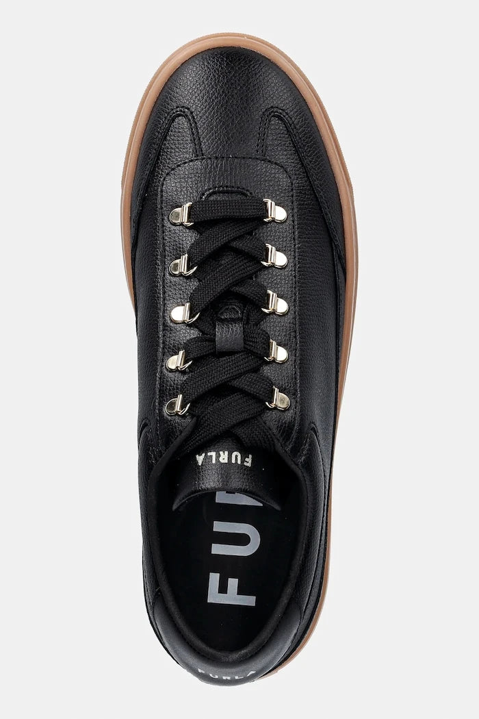 Кожени маратонки Furla Enjoy Lace-Up Sneaker
