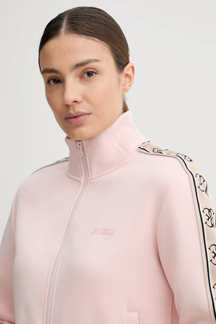 Guess fermuarlı kadın pamuklu sweatshirt BRITNEY