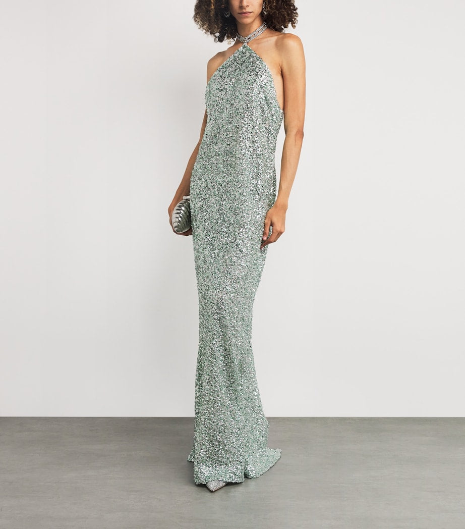 Taller Marmo Multi Sequin Poseidon Gown
