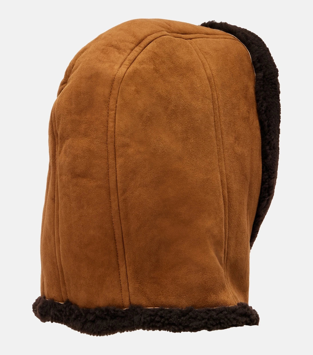 Yves Salomon - Shearling-trimmed suede hood