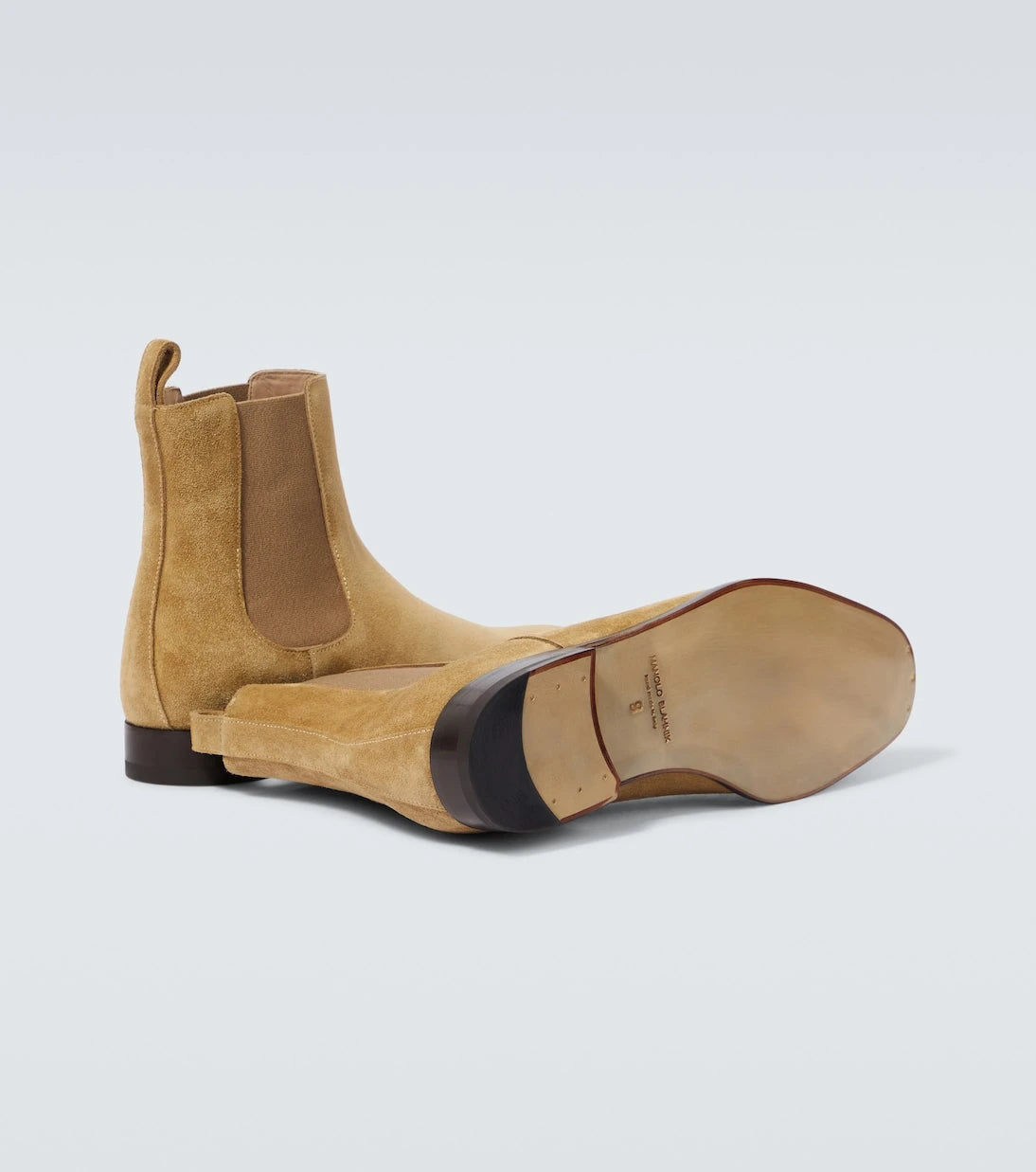 Manolo Blahnik - Delsa suede Chelsea boots