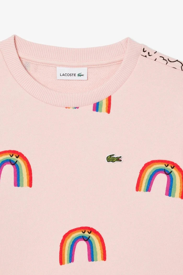 Детски памучен суичър Lacoste
