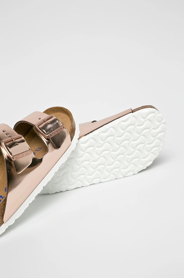 Birkenstock чехли дамски от кожа