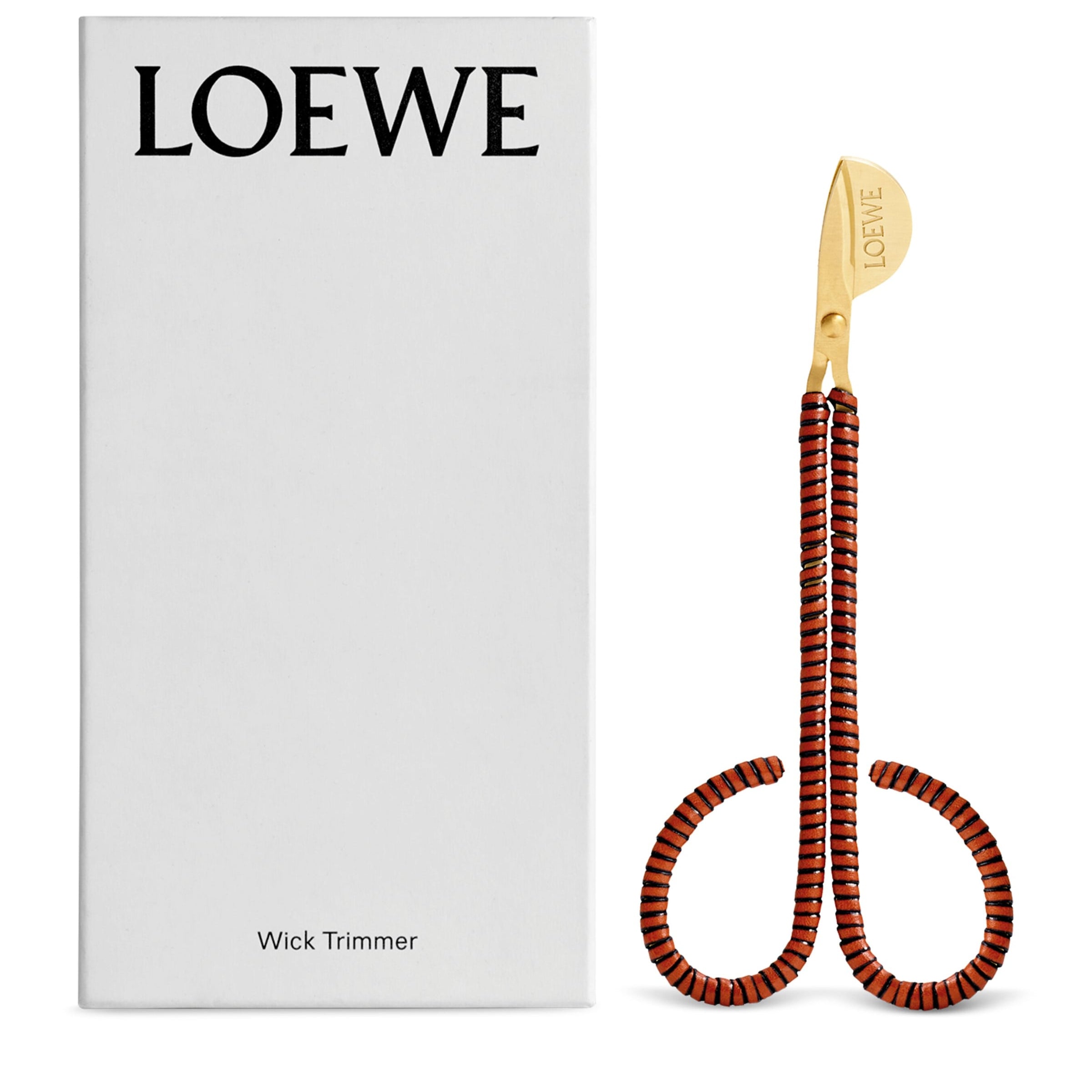 LOEWE Brass-Leather Wick Trimmer