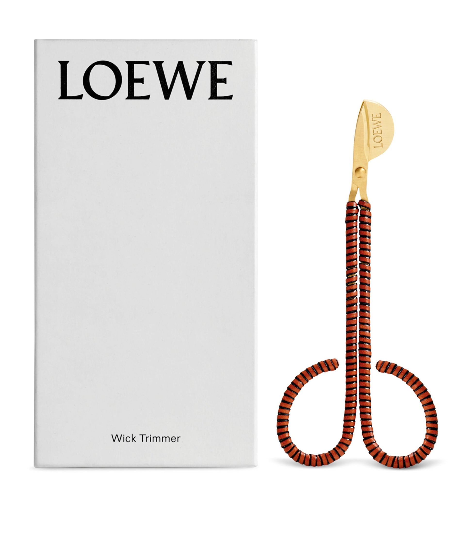 LOEWE Brass-Leather Wick Trimmer