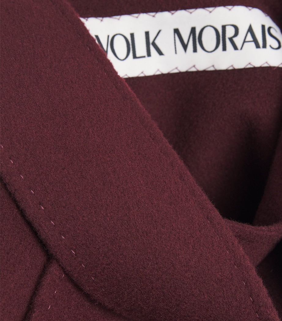 Wolk Morais Pink Cashmere Belleville Trench Coat