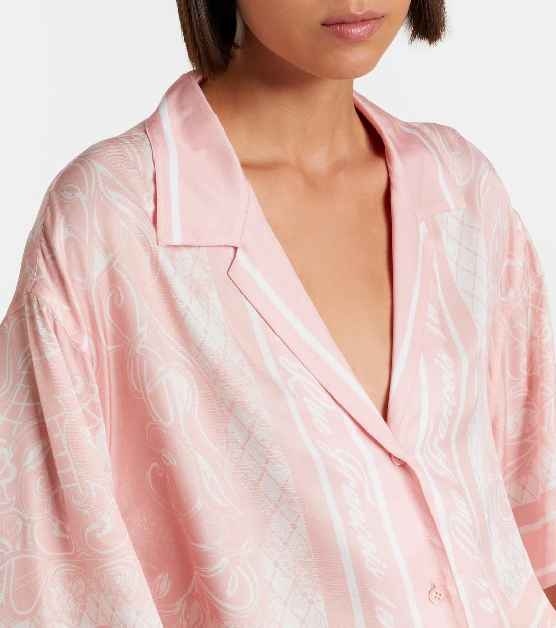 Balmain - Printed twill pajama shirt