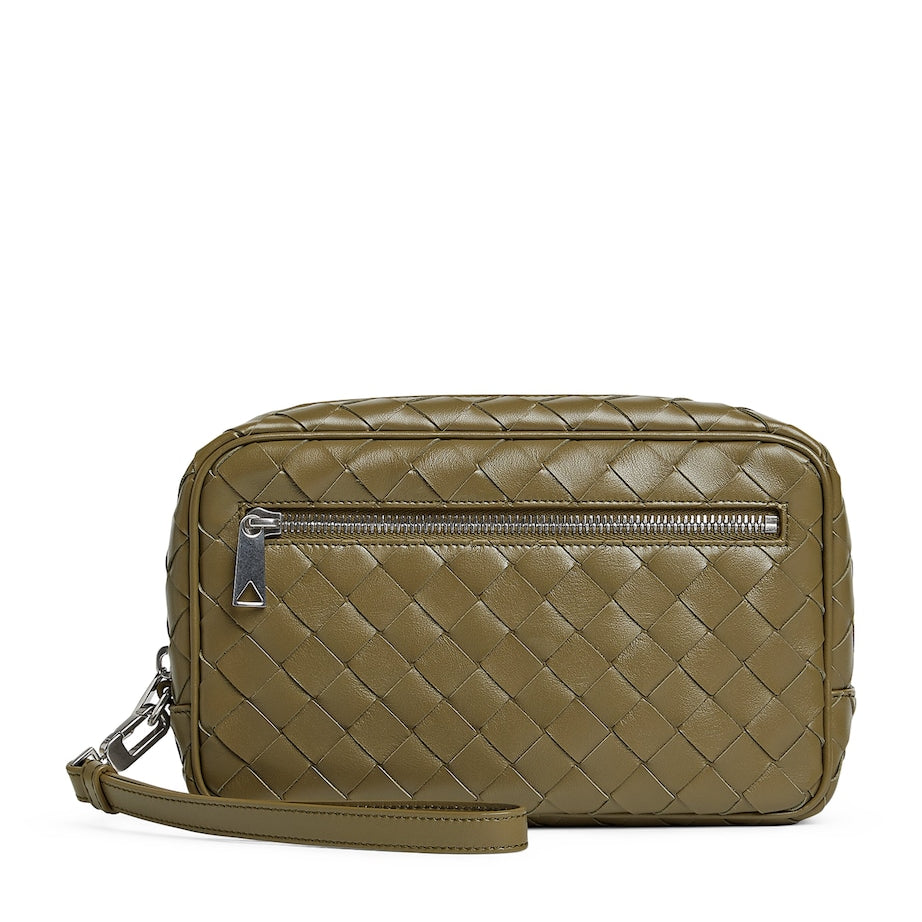 Bottega Veneta Leather Intrecciato Pouch