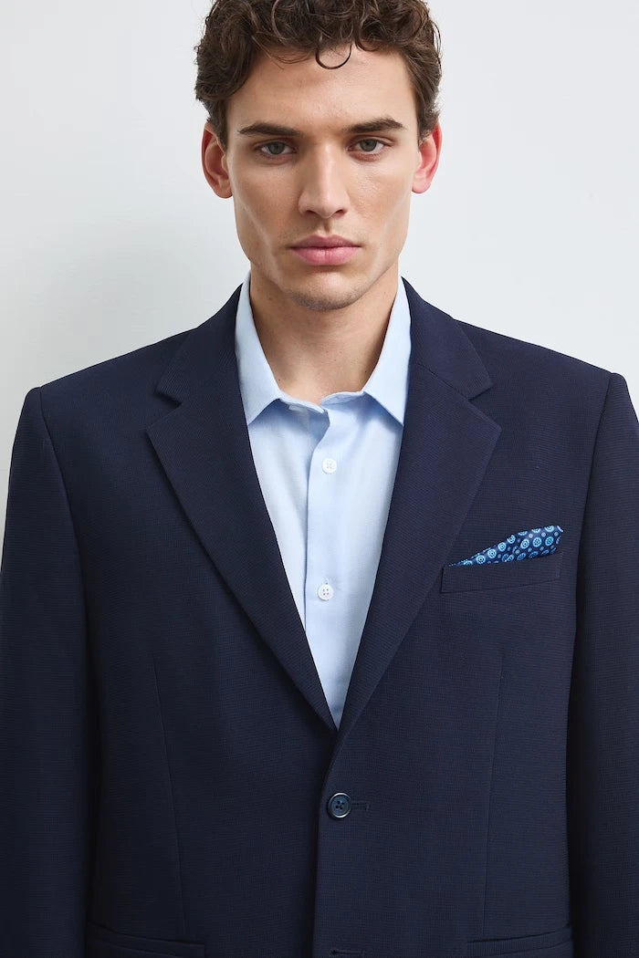 Tek düğmeli erkek blazer ceket