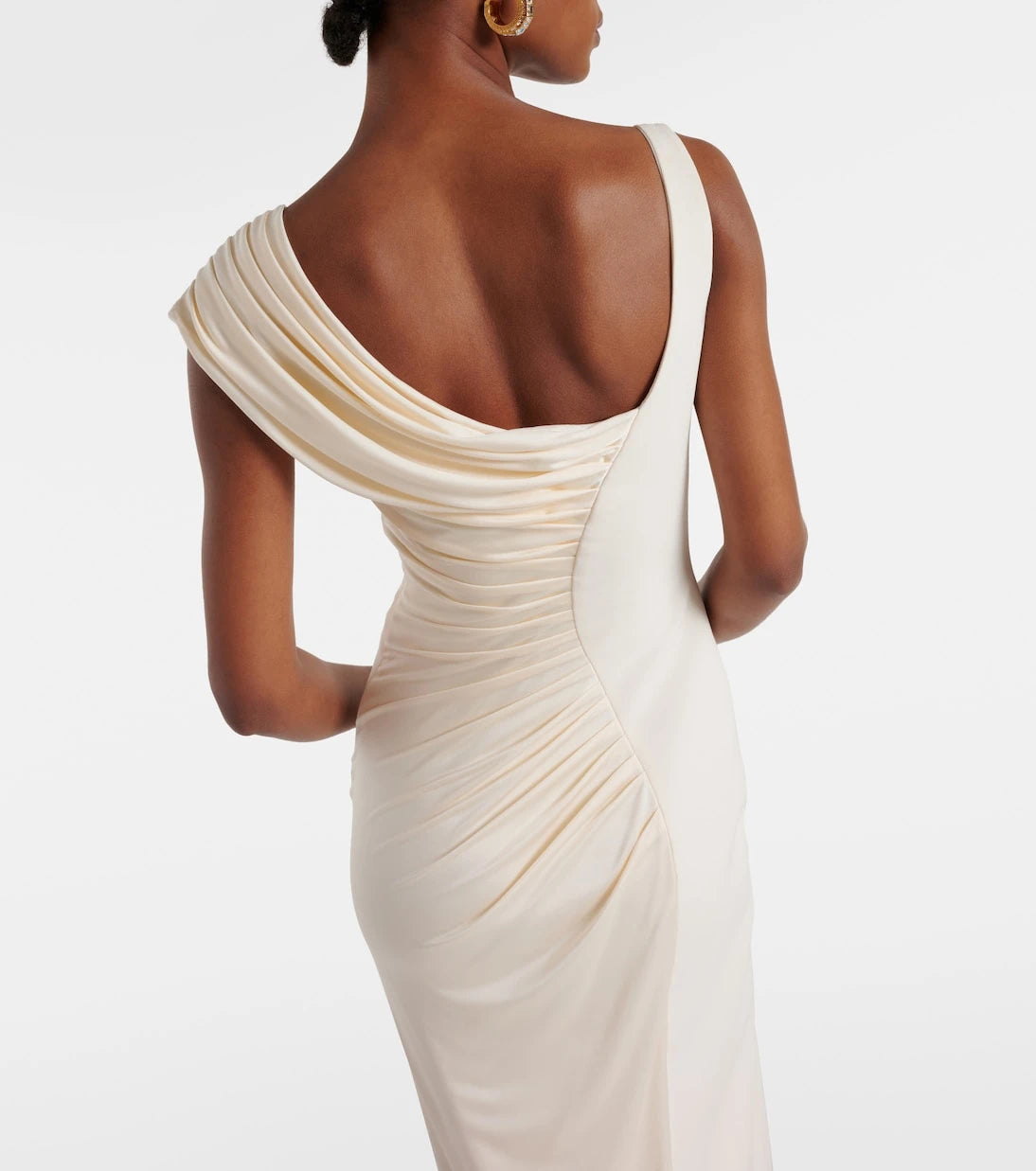 Versace - Medusa '95 draped crêpe gown