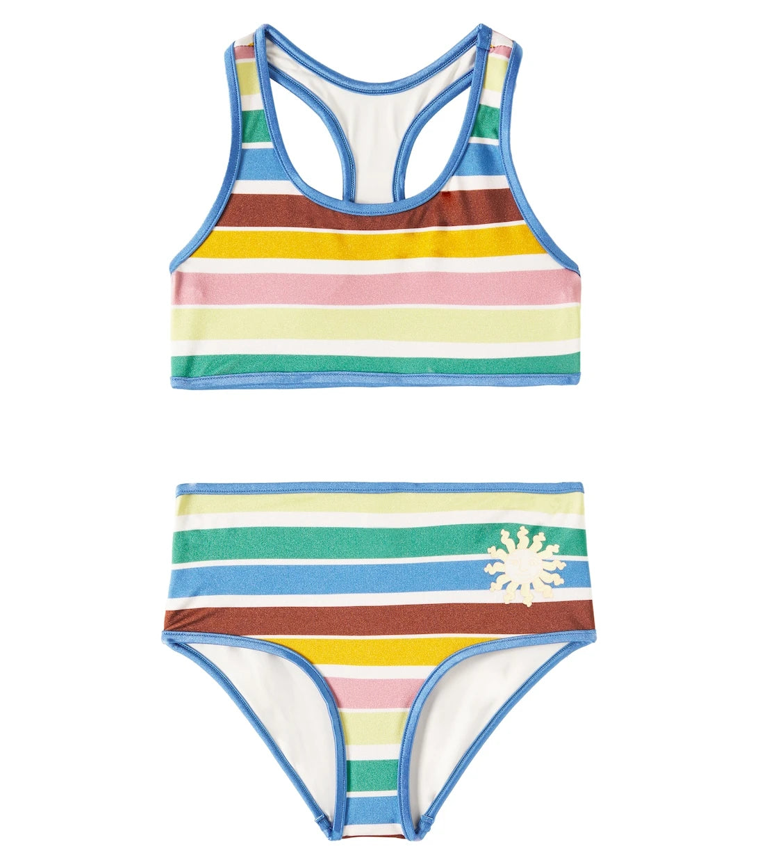 Zimmermann Kids - Everley striped racerback swimsuit