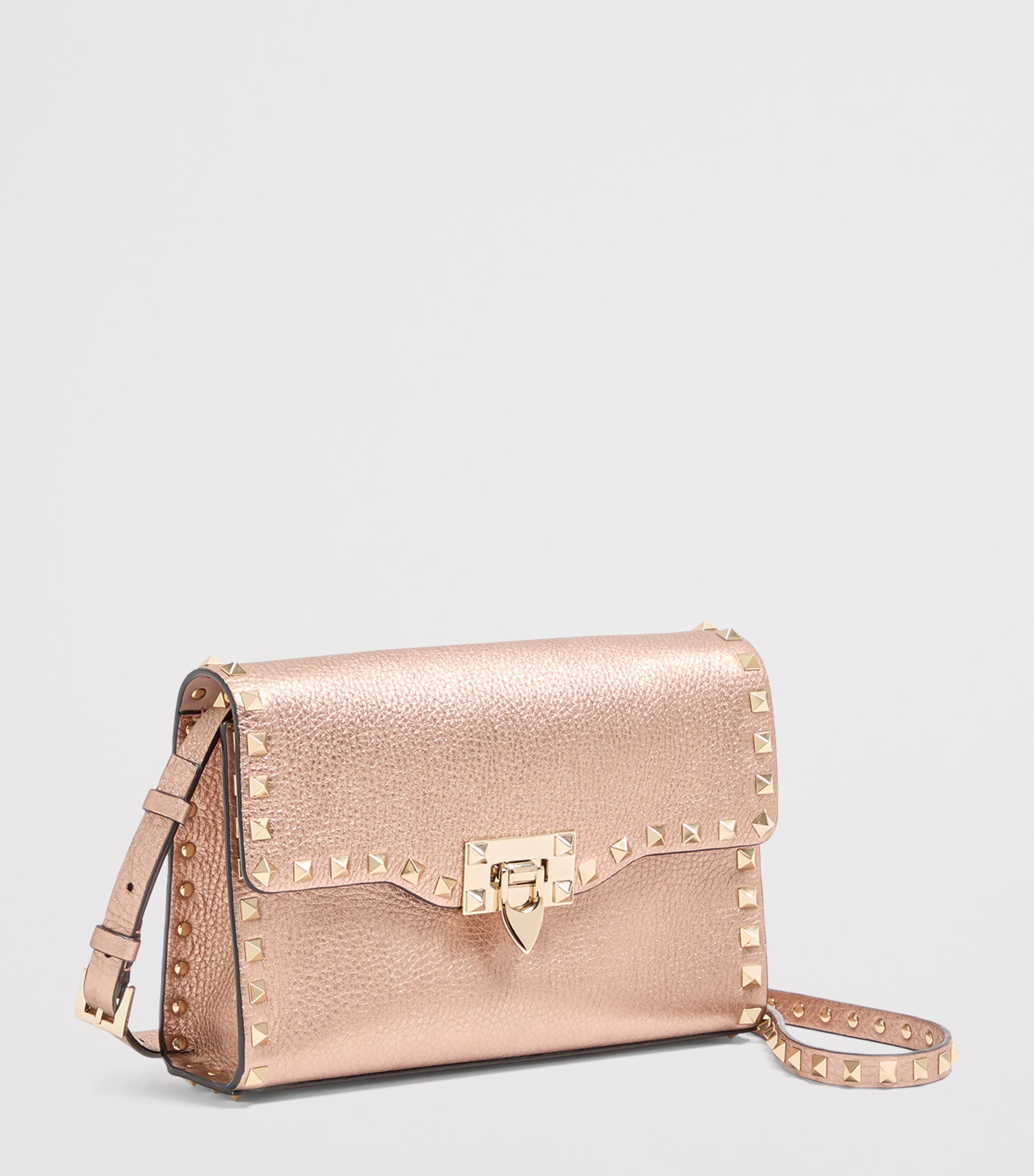 Valentino Garavani Small Leather Rockstud Shoulder Bag