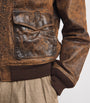 Brown Sheep Leather Flight Jacket