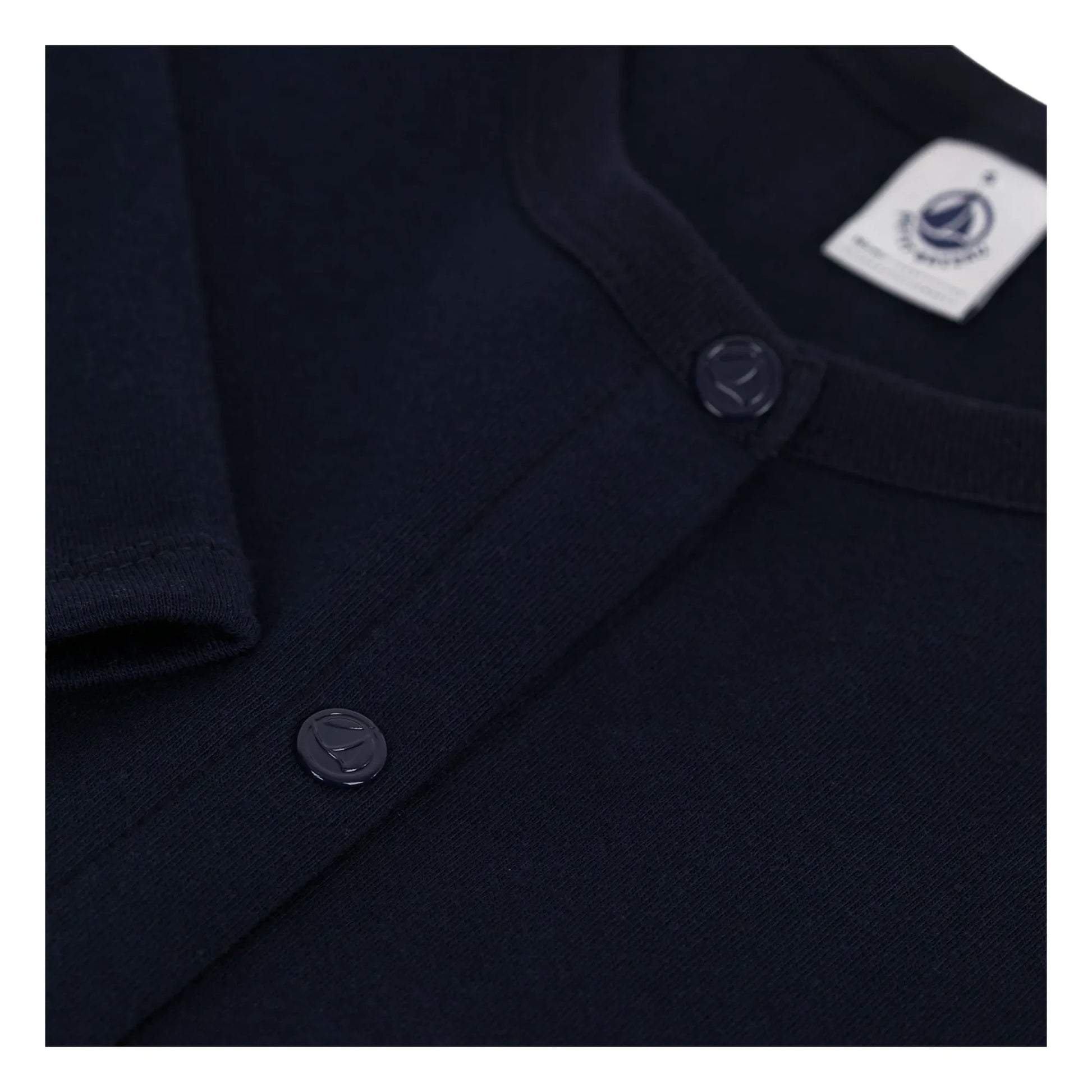 Petit Bateau - Organic Cotton Tailored Cardigan | Navy blue