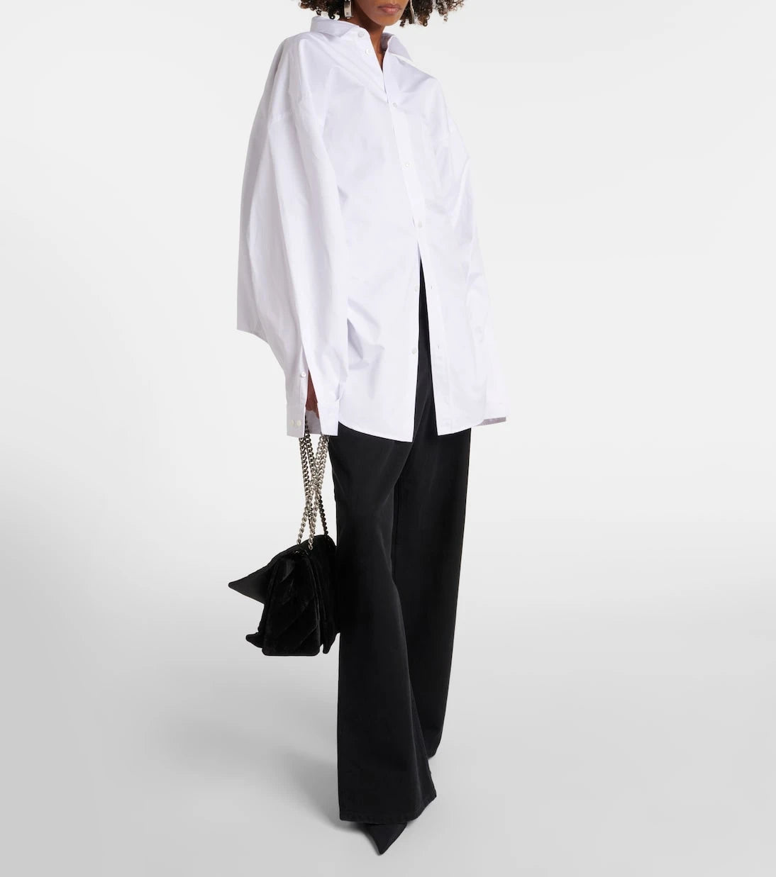 Balenciaga - Oversized cotton poplin shirt