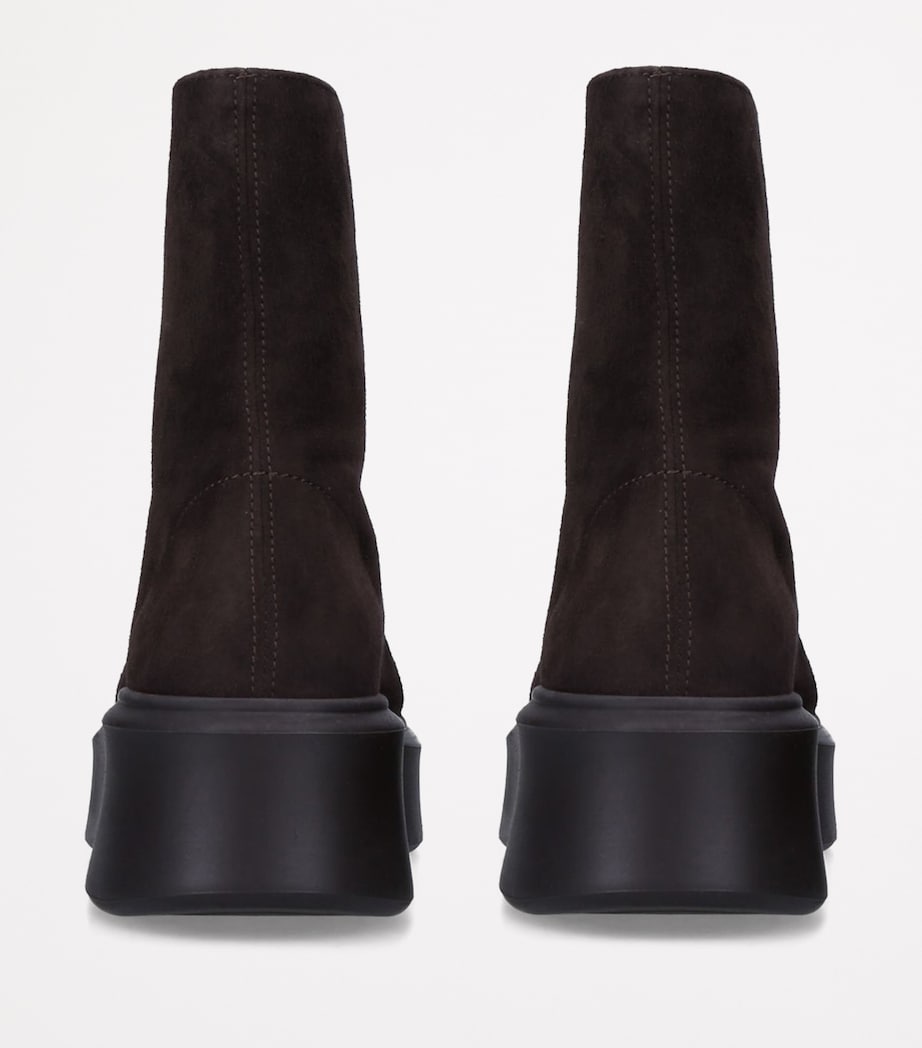 Zipped Suede Ankle Boots 50