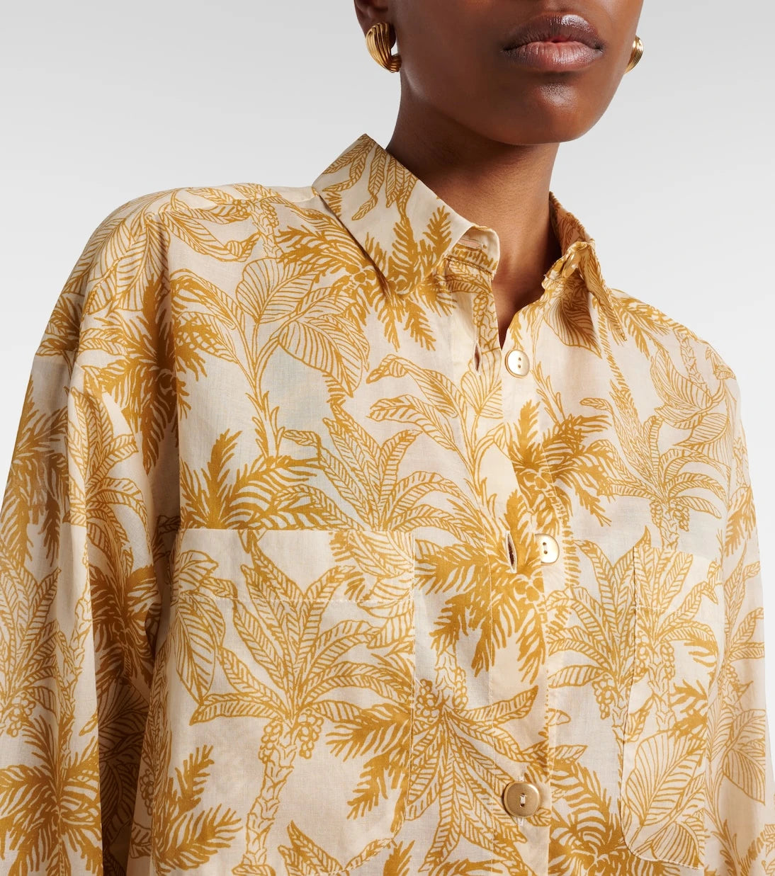 Eres - Exotisme printed cotton voile shirt
