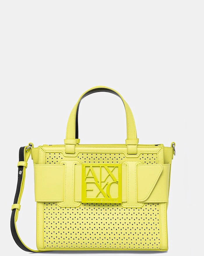 Armani Exchange kadın crossbody çanta, suni deriden