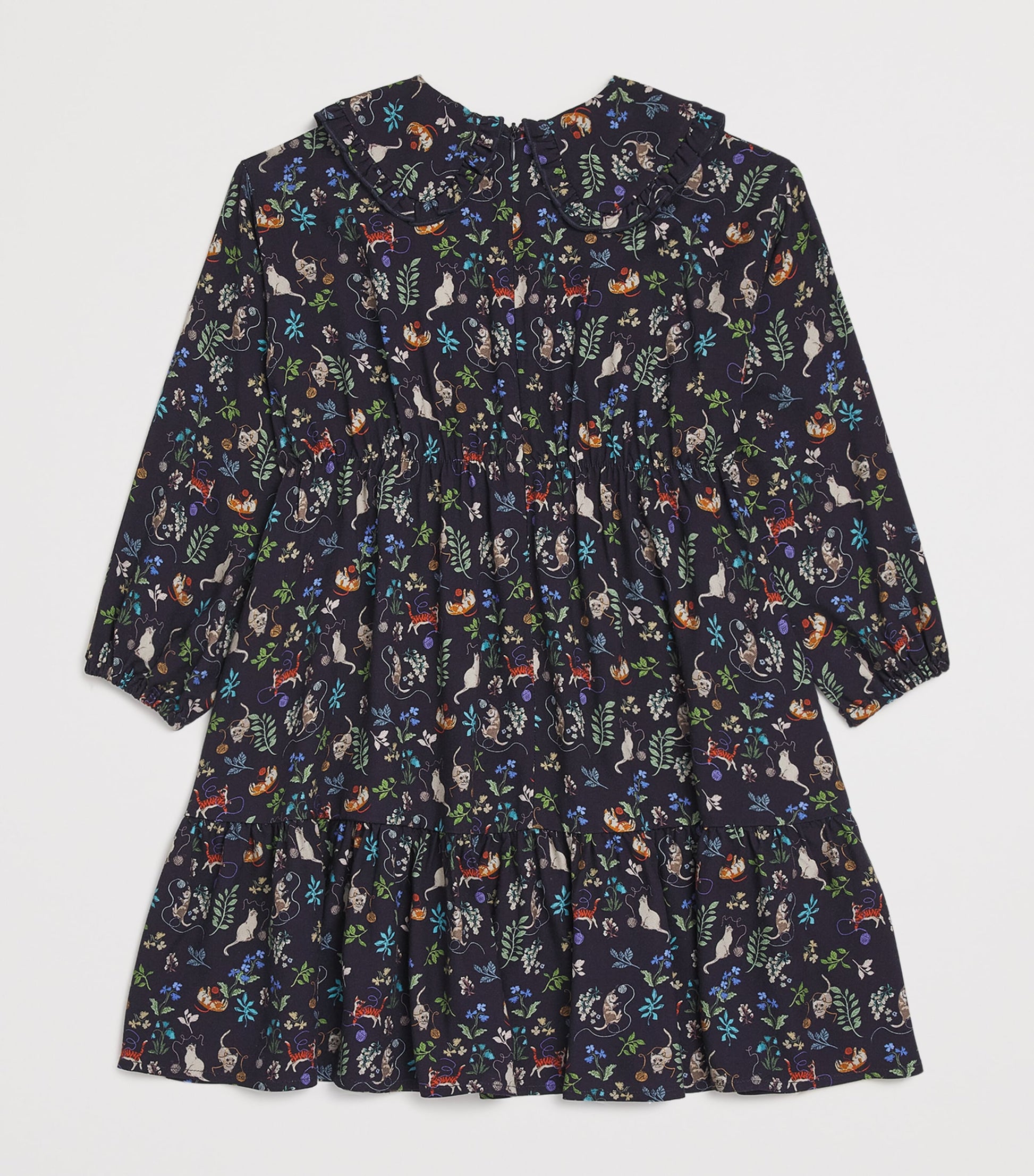Navy Floral Dress (2-14 Years)