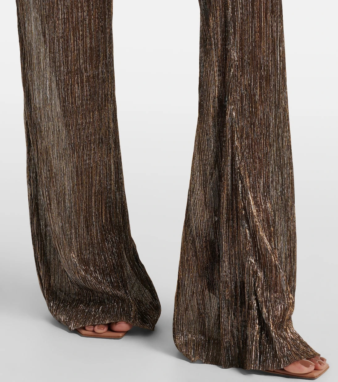 Cala de la Cruz - Dries lamé flared pants
