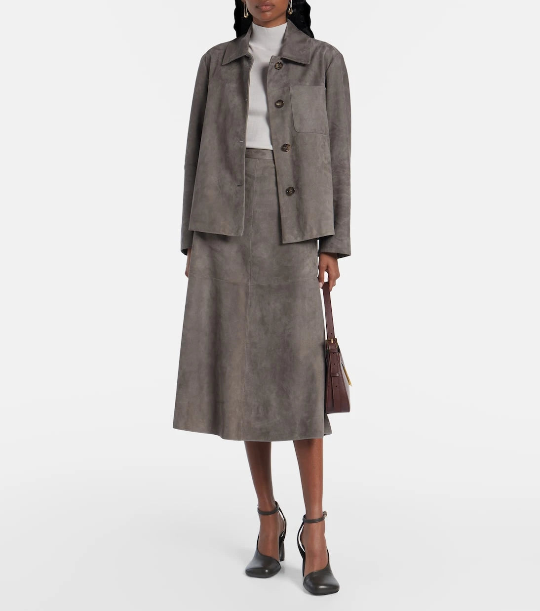 'S Max Mara - قميص علوي من الشامواه