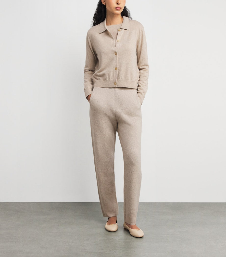 Cashmere Collared Wrexham Cardigan FEATHER