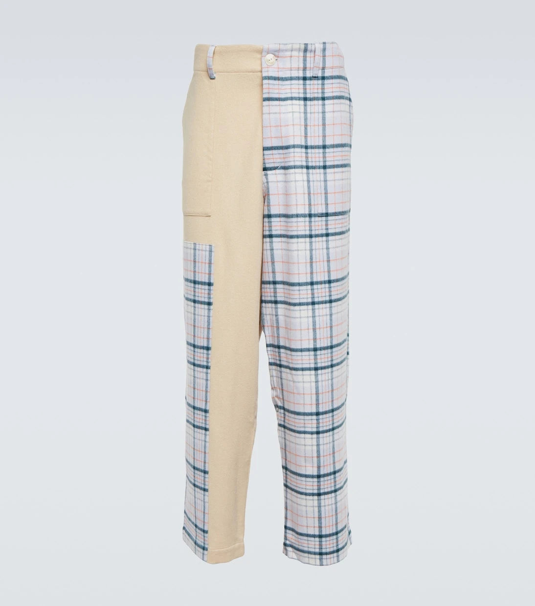 The Elder Statesman - Checked wool, silk and cashmere pants