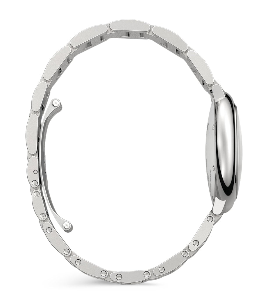 Stainless Steel and Diamond Ballon Bleu de Cartier Watch 33mm