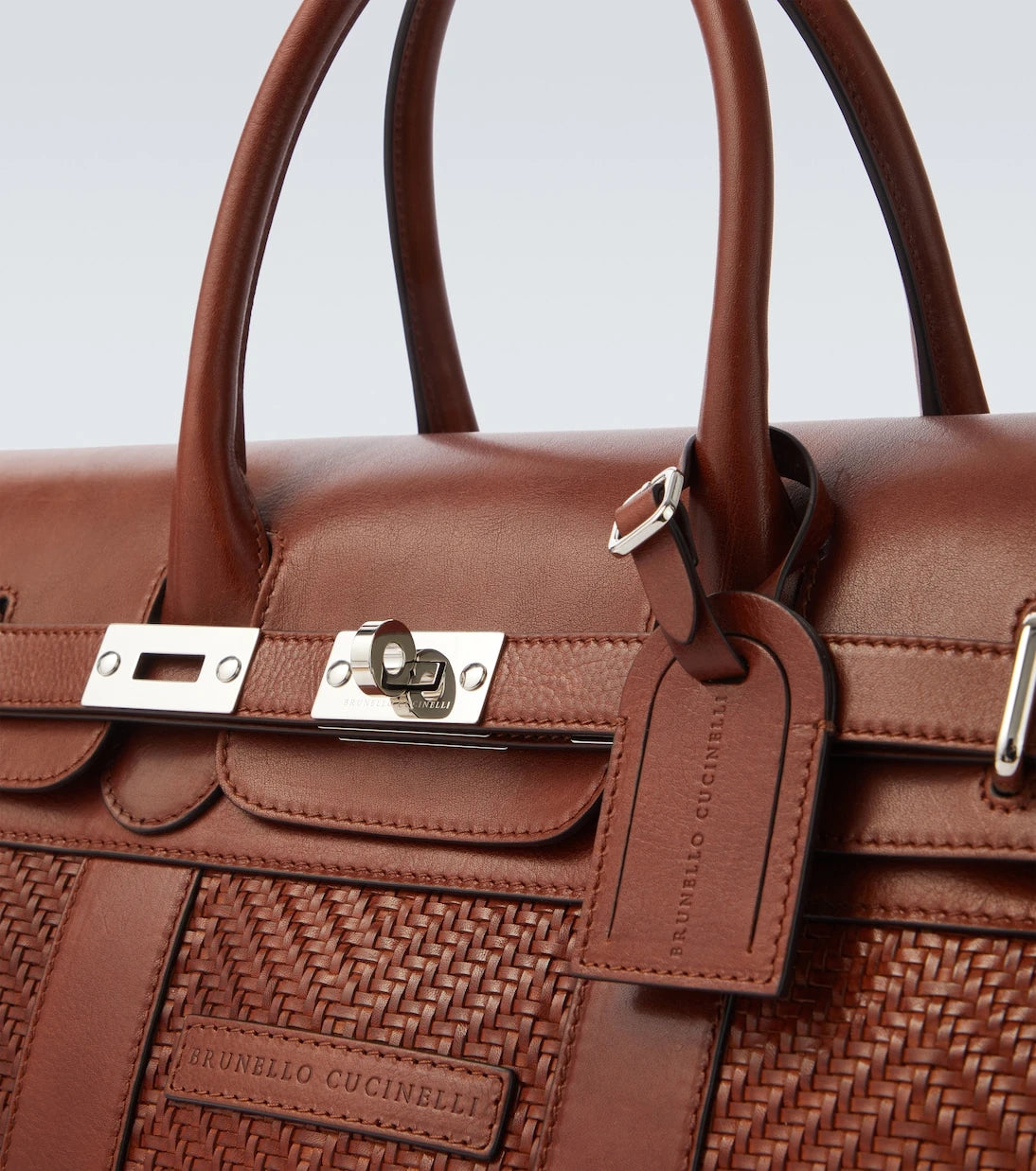 Brunello Cucinelli - Country leather tote bag