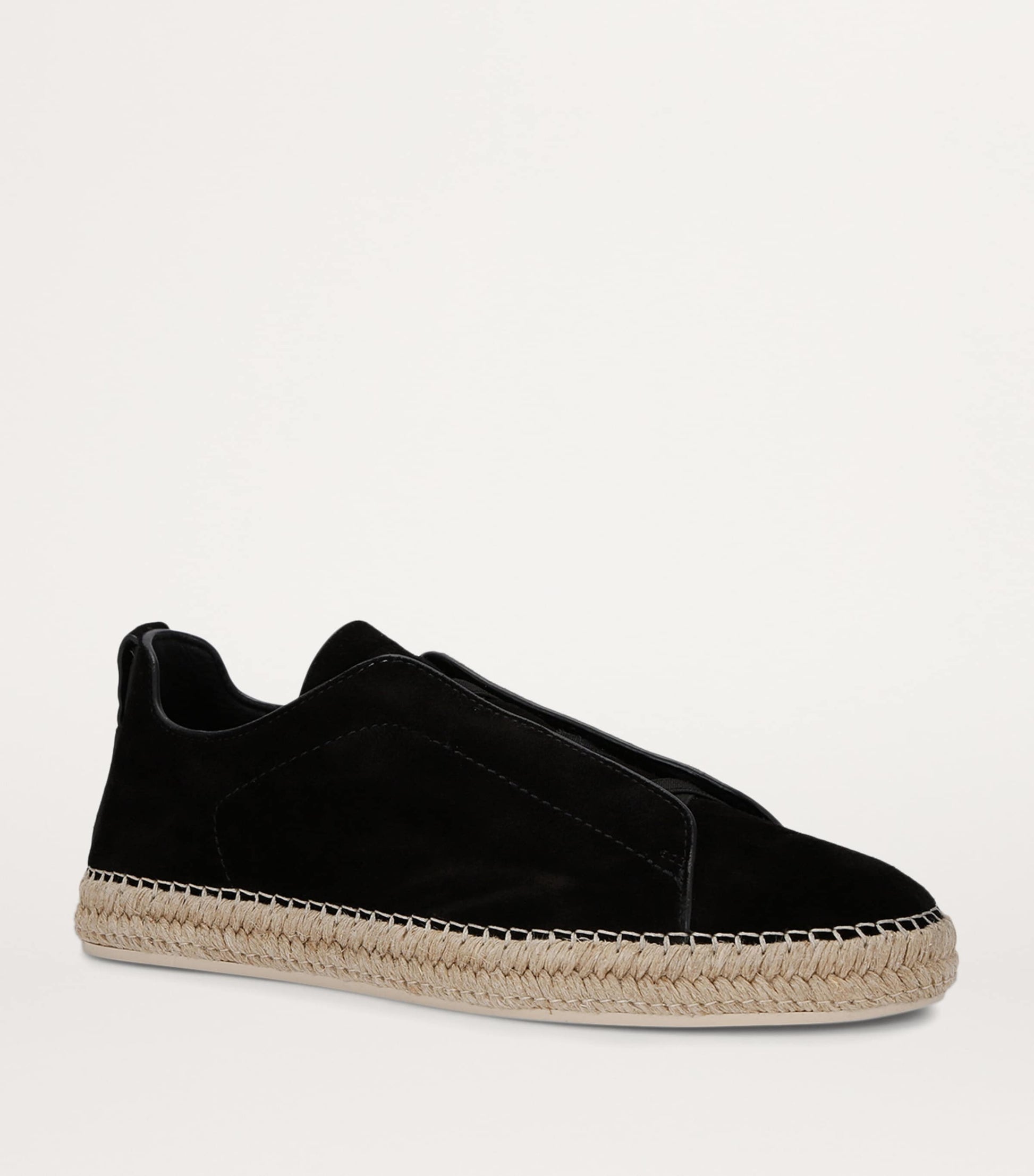Suede Triple Stitch Espadrilles