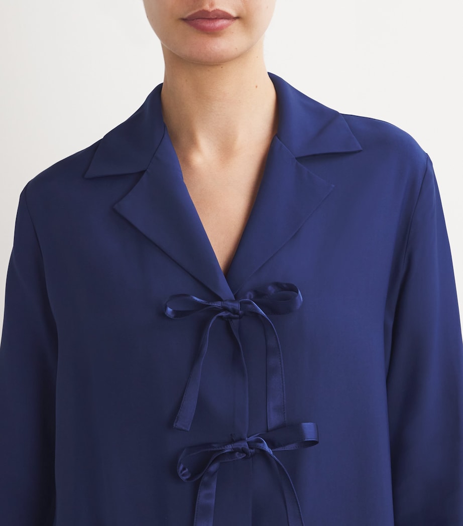 The Bow Pyjama Set Navy