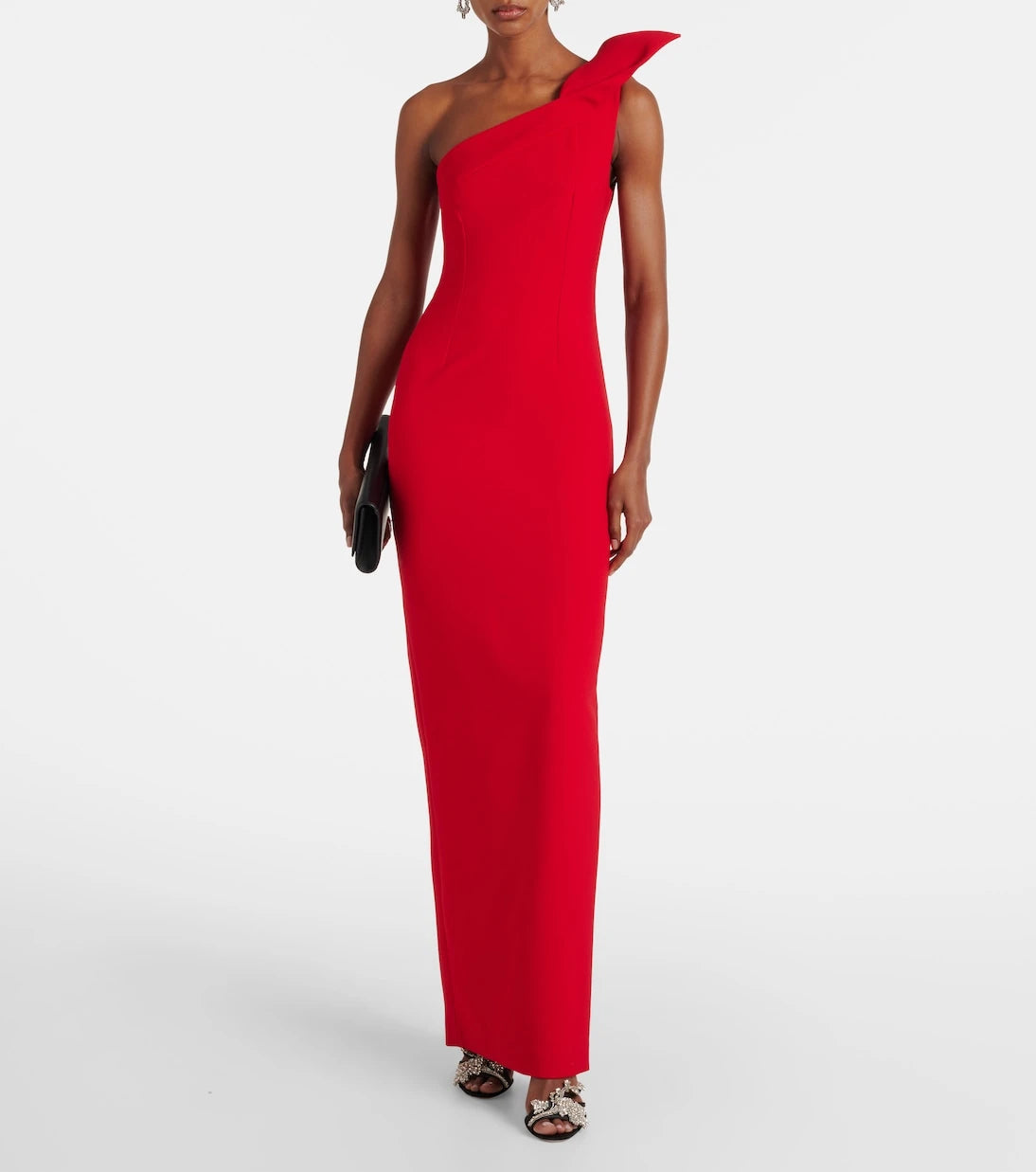 Roland Mouret - One-shoulder crêpe gown