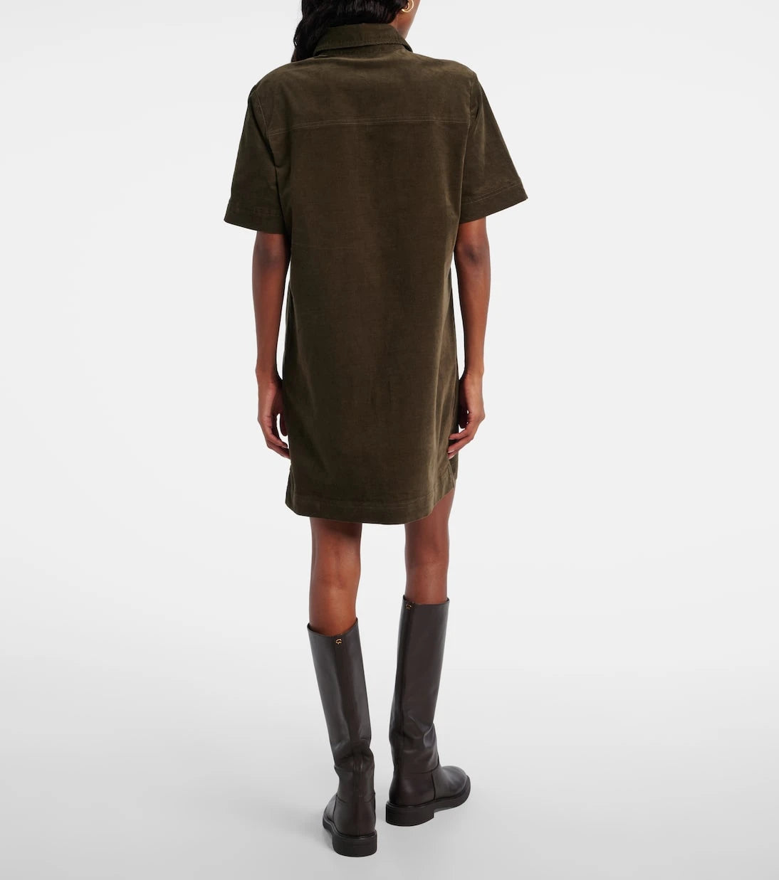 Veronica Beard - Koulis cotton-blend corduroy minidress