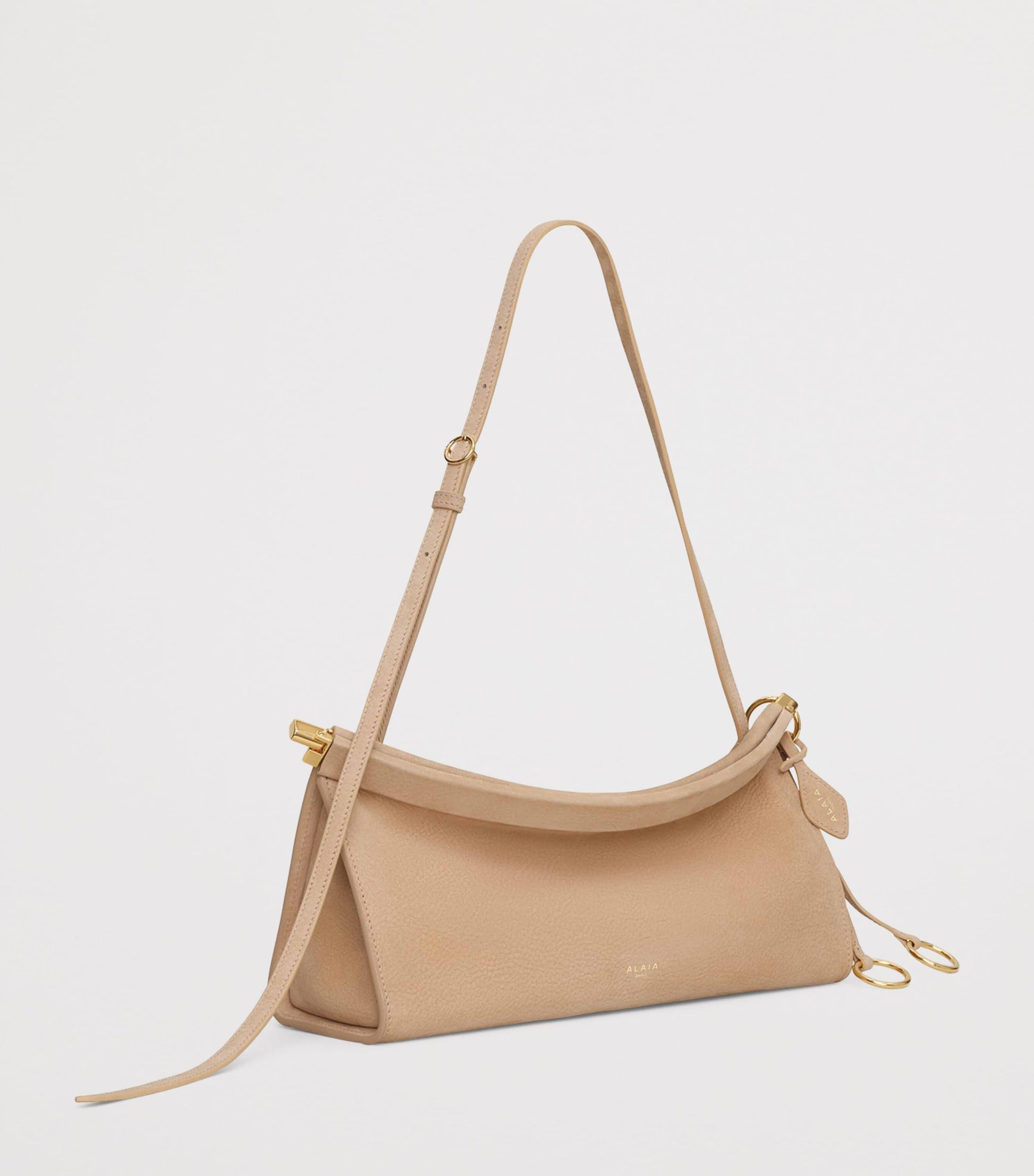 Alaïa Small Leather Le Click East West Shoulder Bag