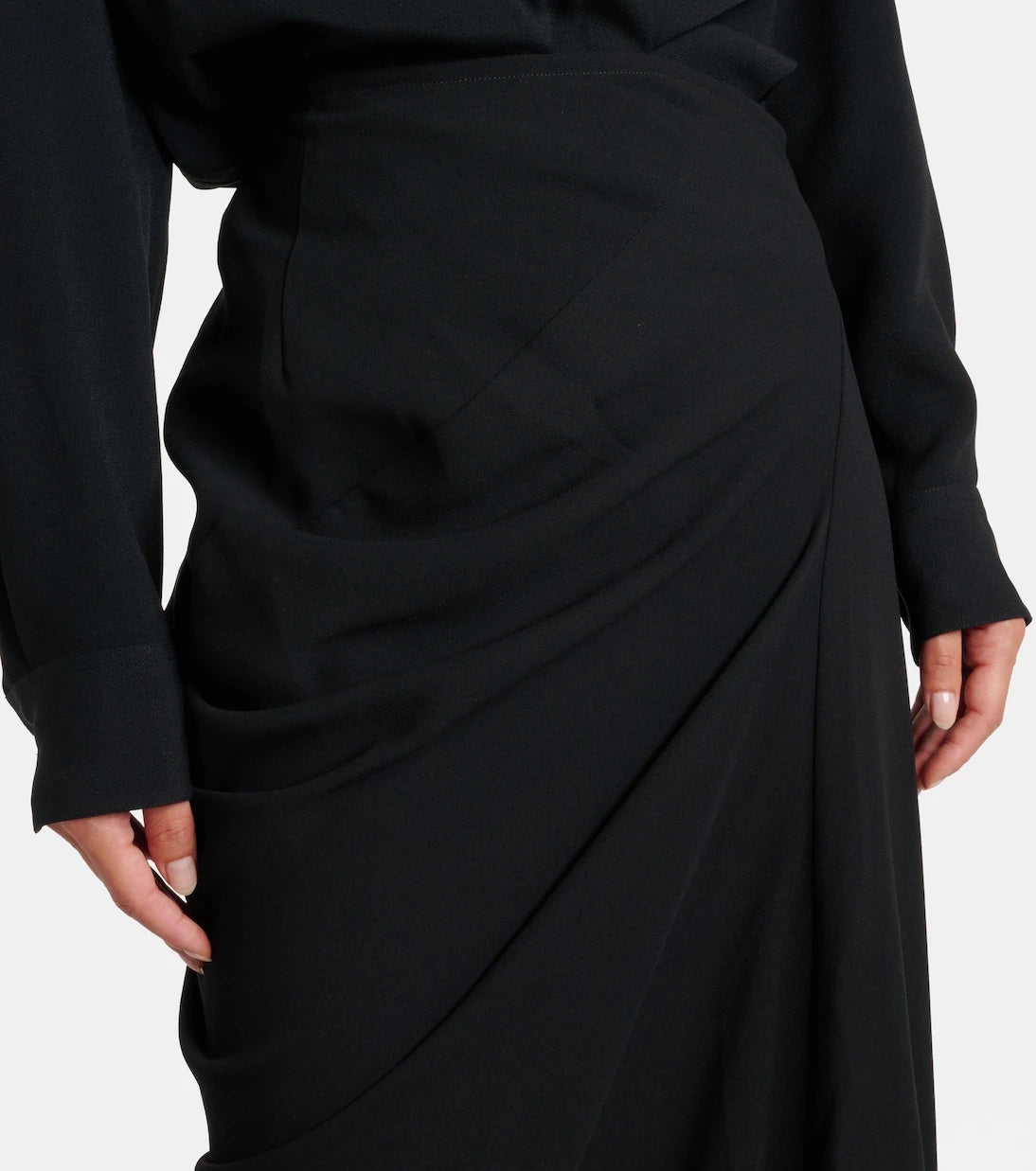 Dries Van Noten - Draped maxi skirt