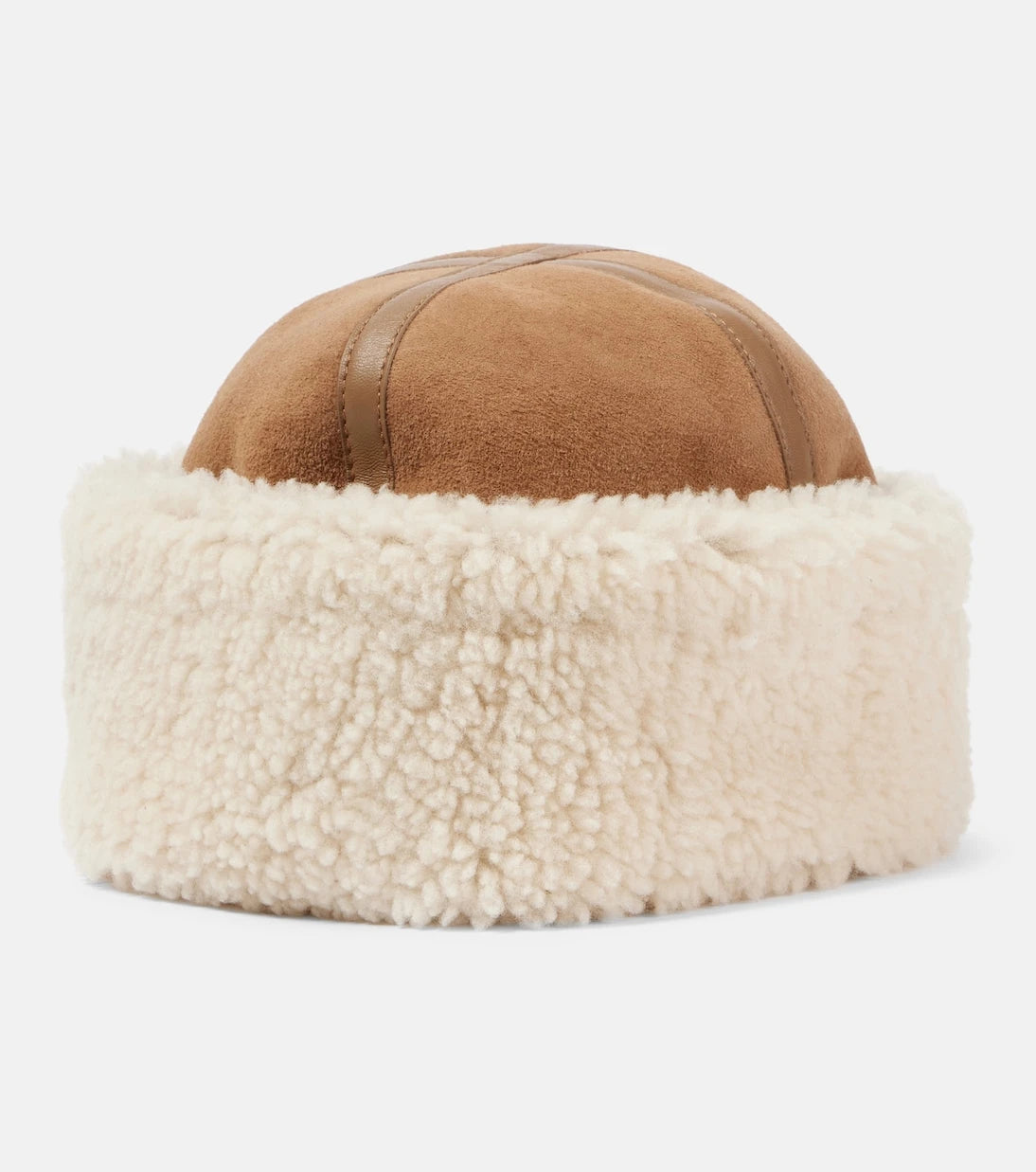 Toteme - Shearling and leather hat
